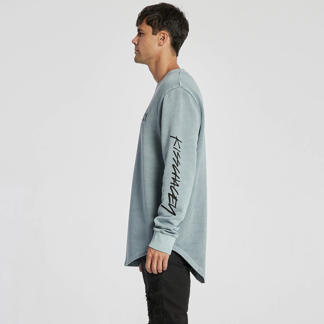Stale Dual Curved Sweater - Pigment Lead