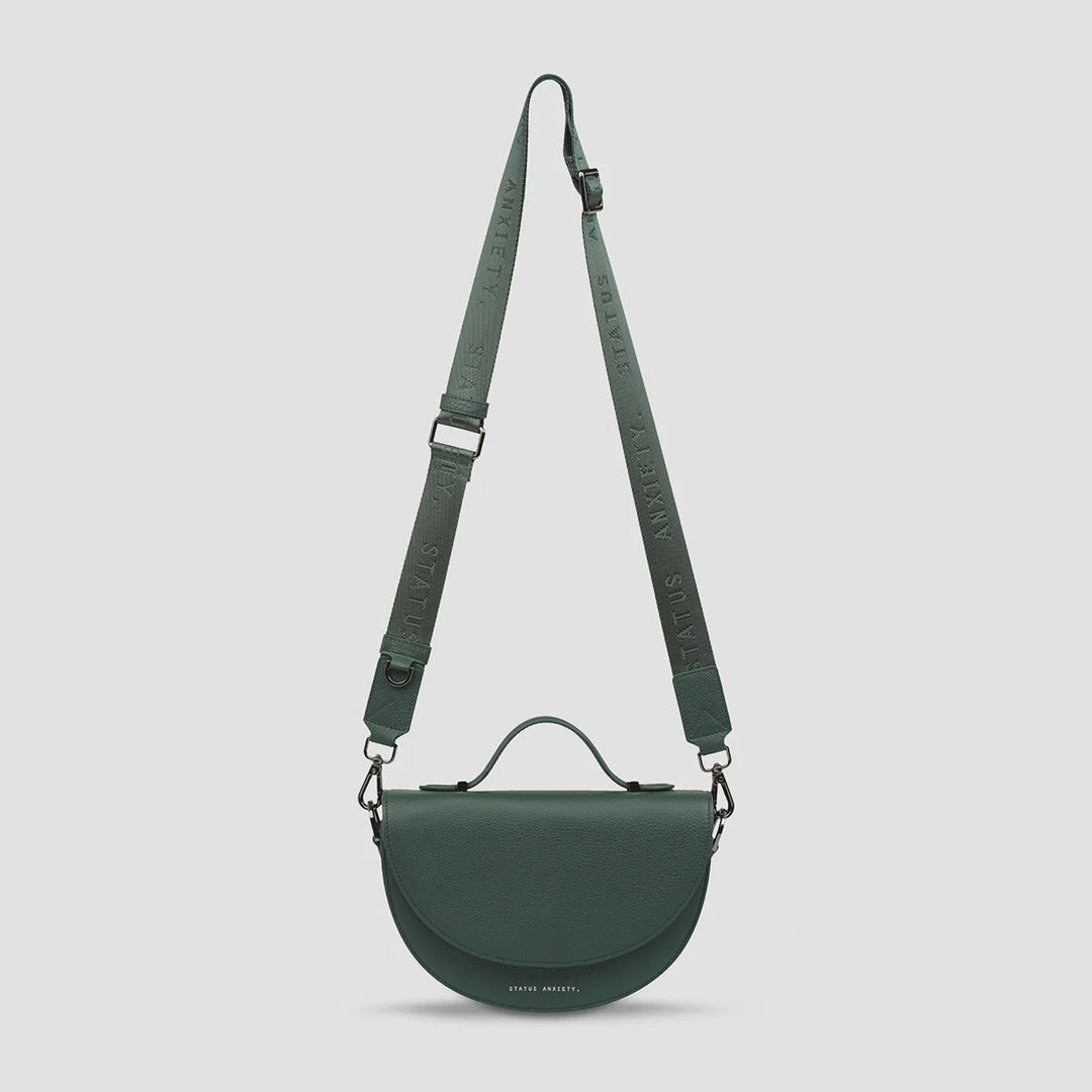 Status Anxiety All Nighter Crossbody Bag With Webbed Strap - Green