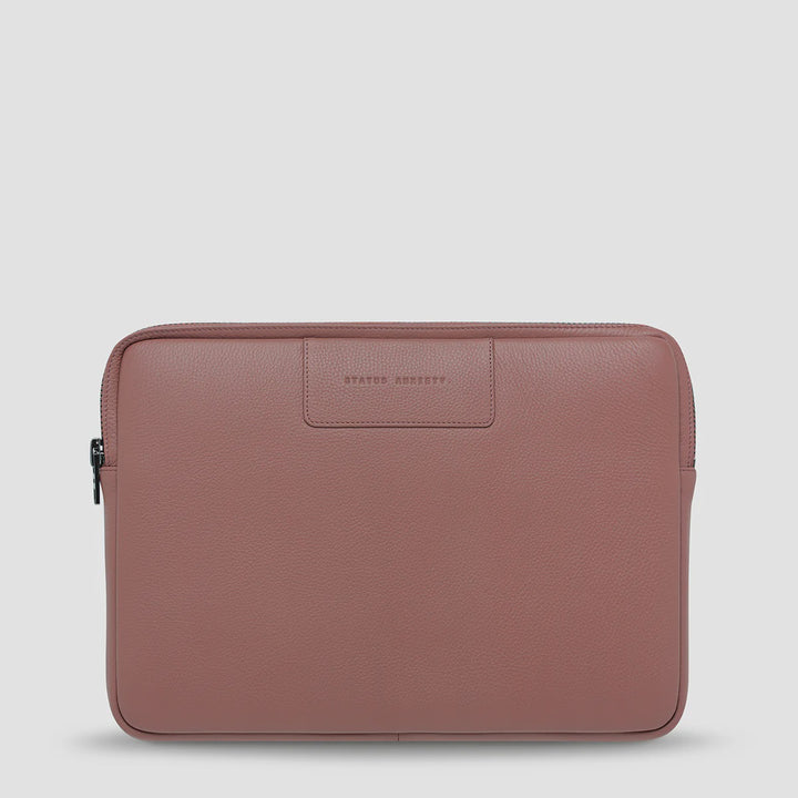 Status Anxiety Before I Leave Laptop Case- Dusty Rose