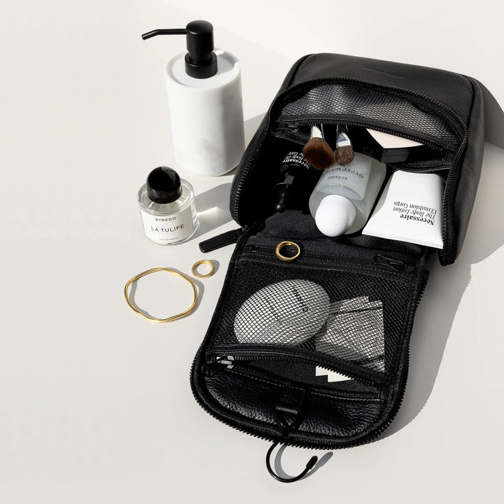 Status Anxiety Drifting Apart Toiletry Bag - Black