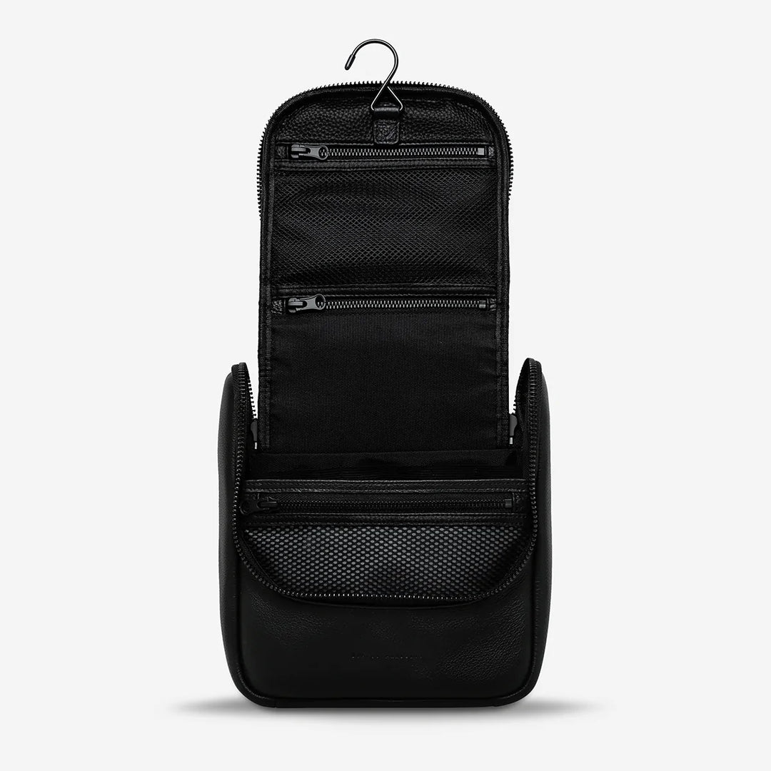 Status Anxiety Drifting Apart Toiletry Bag - Black