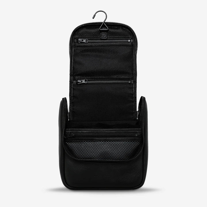 Status Anxiety Drifting Apart Toiletry Bag - Black