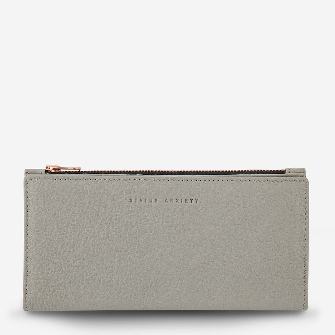 Status Anxiety In The Beginning Wallet- Light Grey