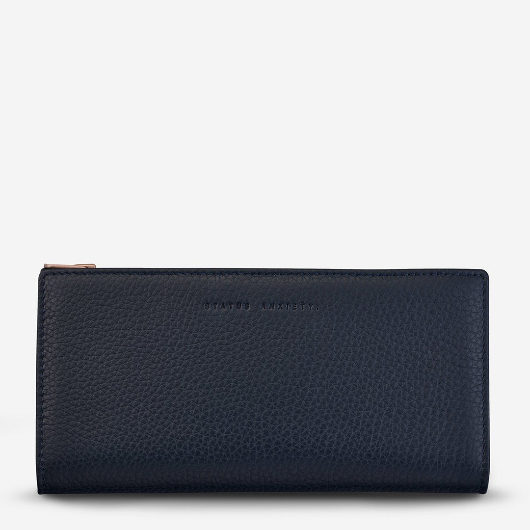 Status Anxiety In The Beginning Wallet- Navy
