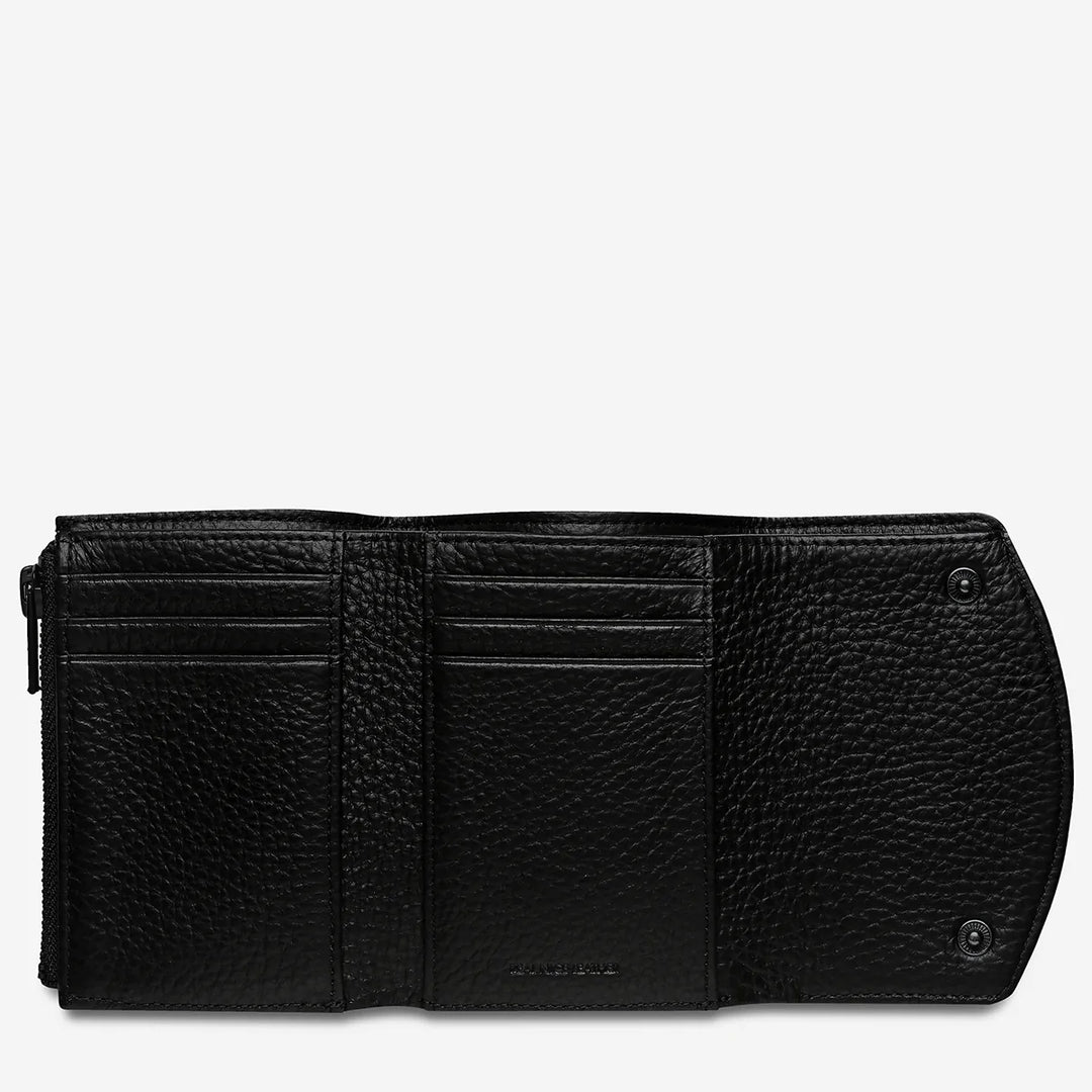 Status Anxiety Lucky Sometimes Wallet- Black