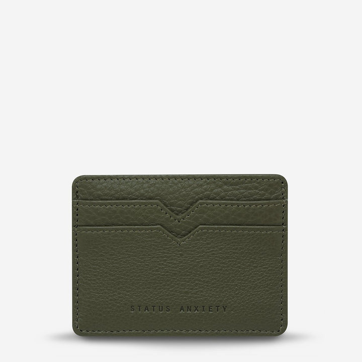 Status Anxiety Together For Now Card Holder - Khaki