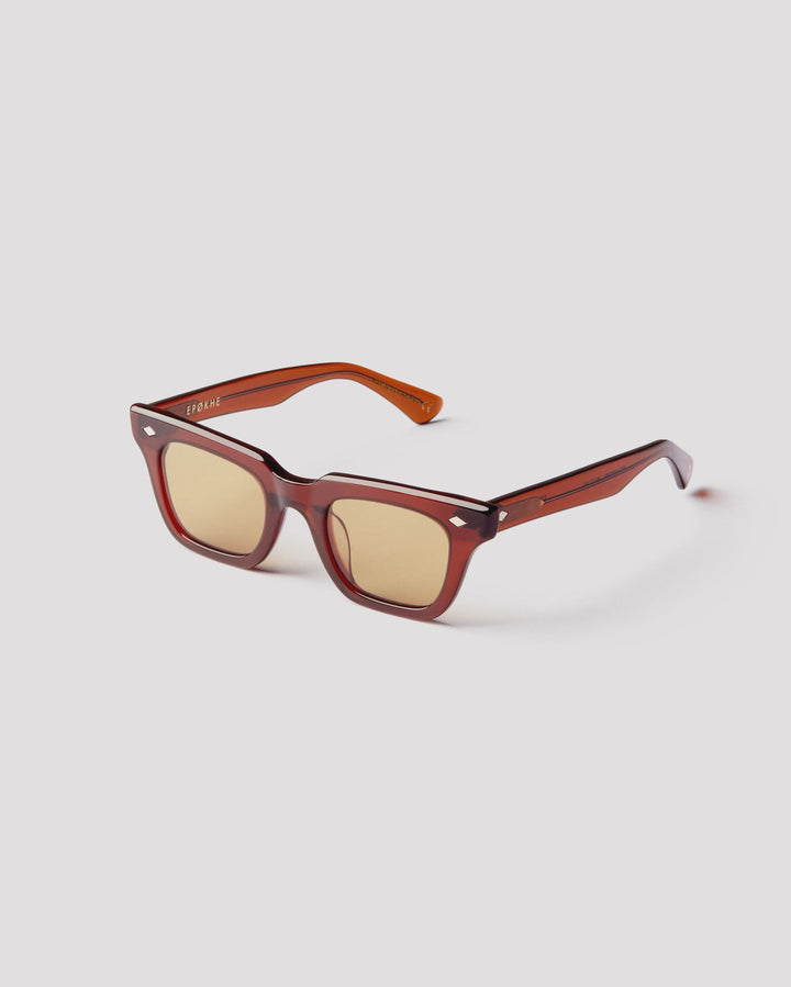 Epokhe Stereo Sunglasses- Maple Polished/Brown