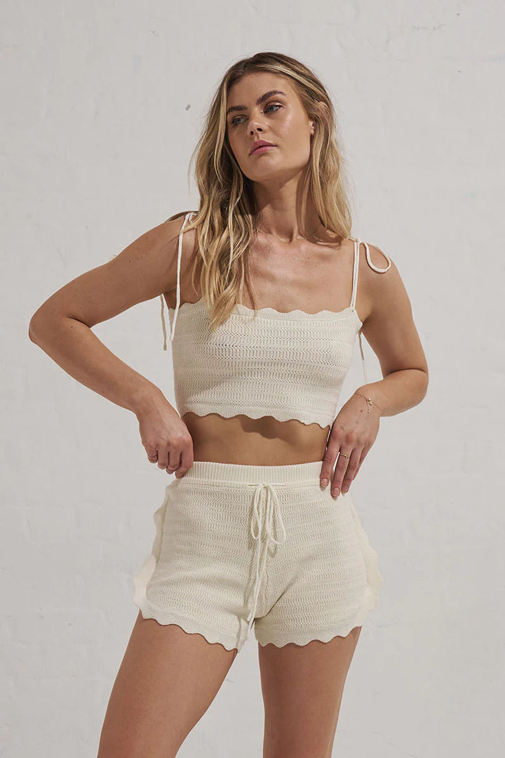 Sundown Knit Crop - Natural