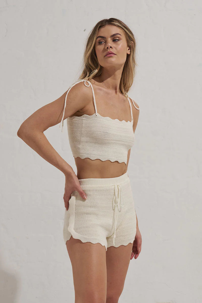 Sundown Knit Crop - Natural