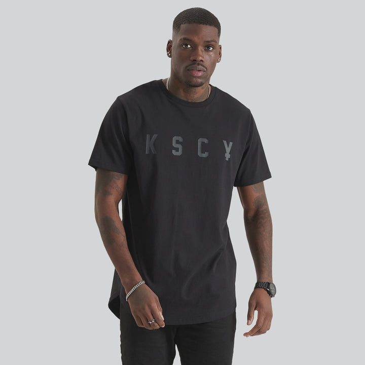 Kiss Chacey Trained Dual Curved Tee- Jet Black