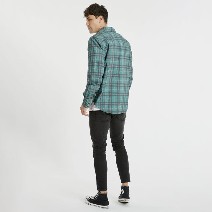 Trusted Casual L/S Shirt - Silver Pine Check