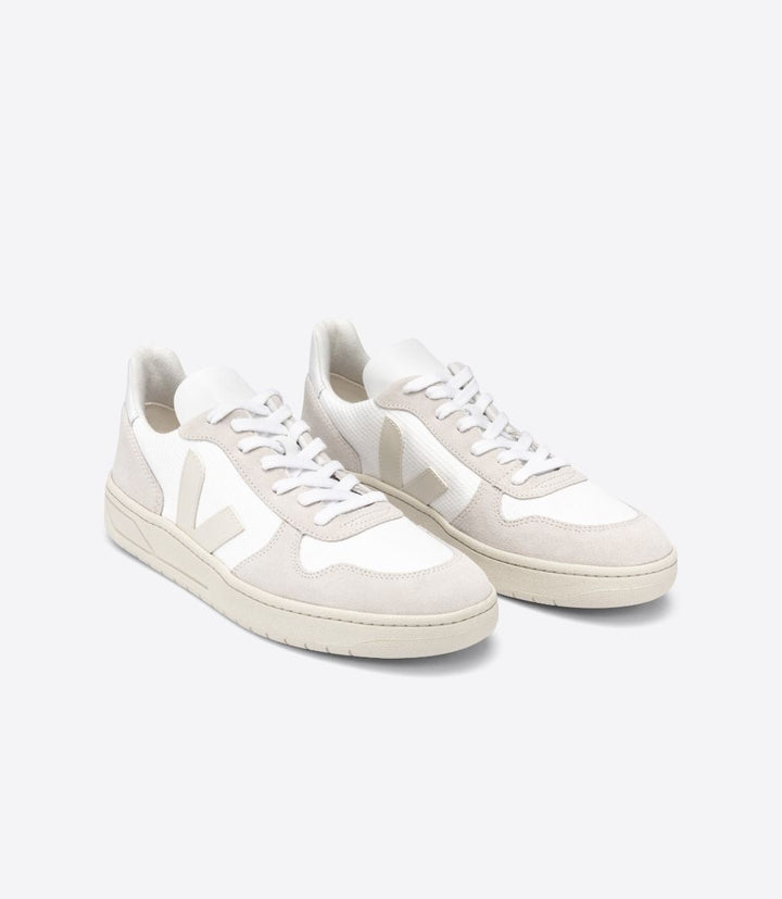 Veja V-10 B Mesh Sneaker - White Natural/Pierre